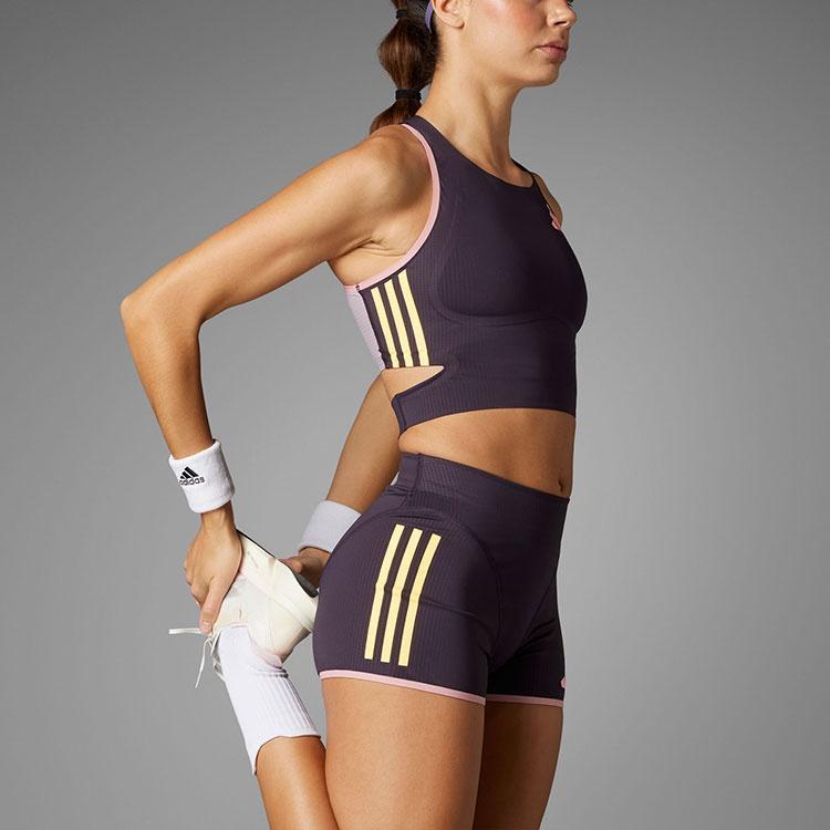 (WMNS) adidas Adizero Promo Running Crop Top 'Purple Pink' Women's IN1185