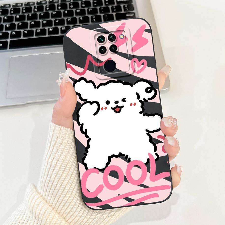 For Xiaomi Redmi Note 9 Case Cute Cartoon Panda Rabbit Liquid Silicone Shockproof Bumper on Xiomi Redmi Note 9 Cover Note9 Funda