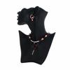 Adjustable Rooster Pendant Necklaces Beads Hoop Earrings Red Rooster Necklace  Russian Folk Style