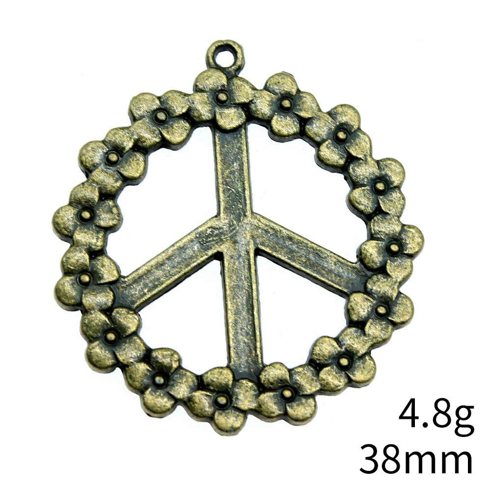 Valentinstag Großpackung Anhänger Friedenssymbol Anhänger Anhänger Rucksackanhänger Set