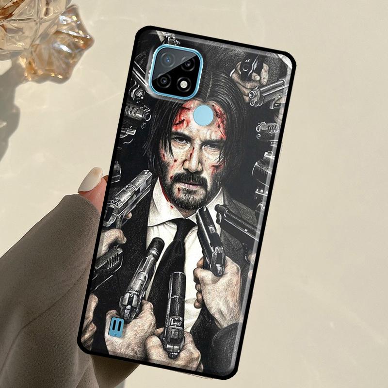 John Wick For Realme C67 C75 C61 C55 C53 C51 C21Y C25S GT 6 6T 5 GT7 Pro 10 11 12 13 14 Pro Plus Case