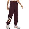 Nike Pantaloni Sportivi Larghi a Maglia con Coulisse a Vita Alta Stampa Lettere Donna Fondo Bordo FV8446-652