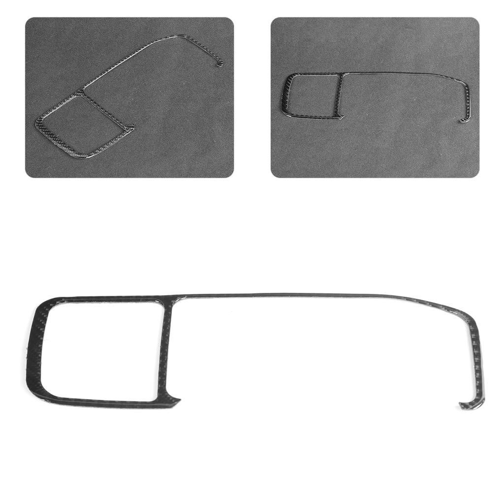 Console Navigation Panle Frame Trim GPS Carbon Fiber Cover Fit for V60 S60 2010‑2017RHD