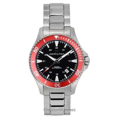 Khaki Navy Scuba Edelstahl Schwarzes Zifferblatt Automatik H82405130 100M Herrenuhr