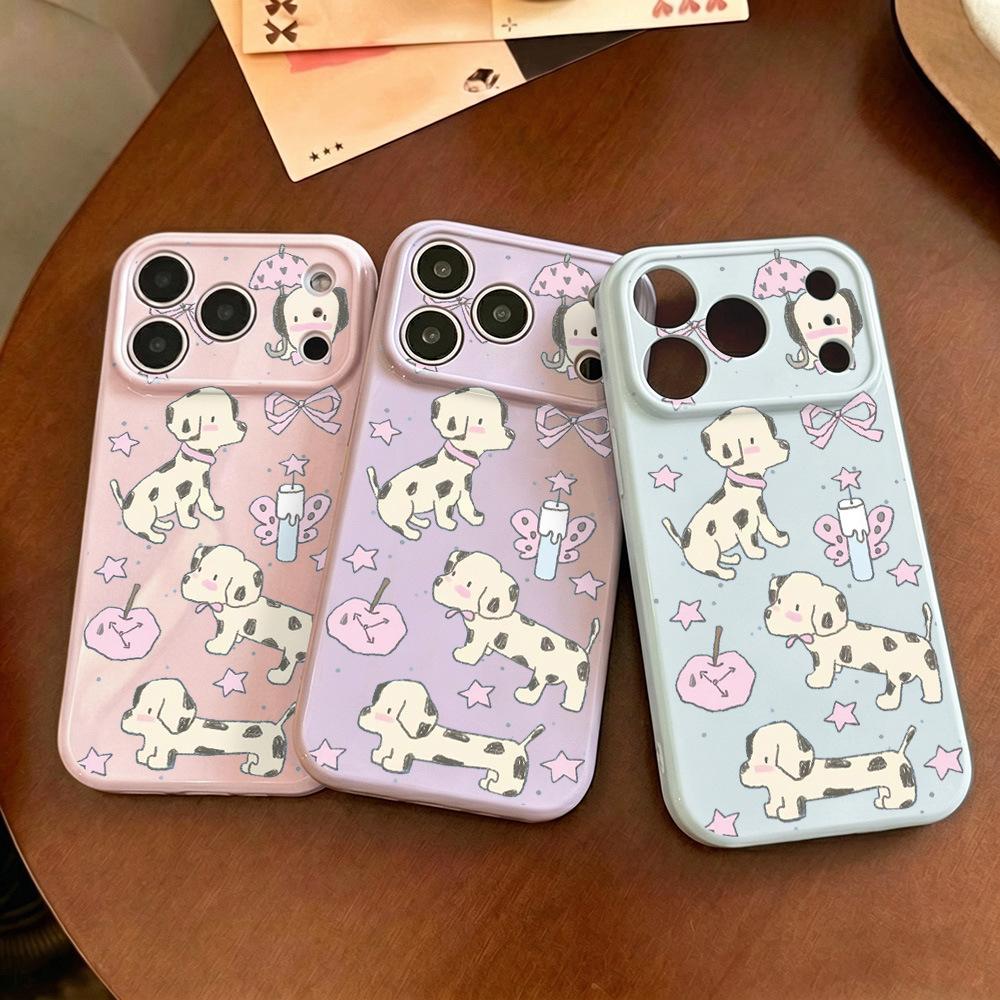 Cute Dalmatian, suitable for iPhone17 Apple 16promax mobile phone case 15 all-inclusive 14 new 13 generation 12