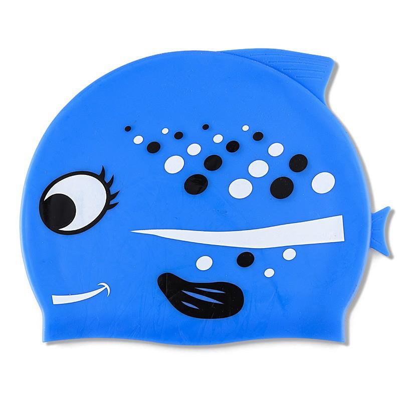 Children s Silicone Swimming Cap Cute Cartoon Pool Waterproof Non-strung Head Universal Men Women Manufacturers In Stock Wholesale