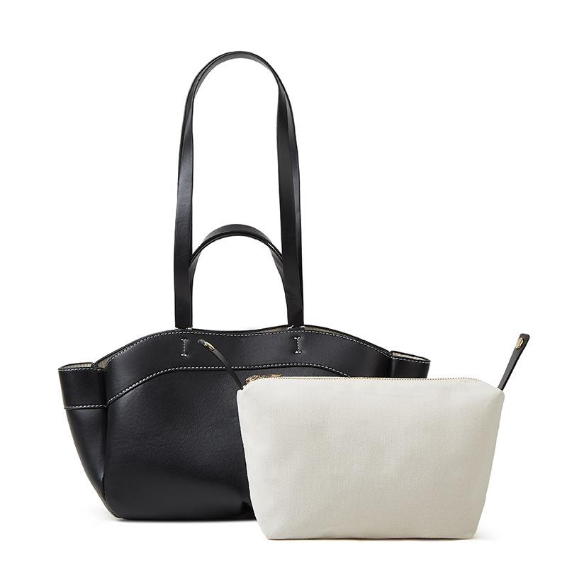 High-end Hand-held Vegetable Basket Bag Simple and Fashionable Single-shoulder Large-capacity Tote Bag