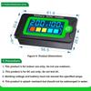 PZEM-009 DC 8-100V Battery Tester, Voltmeter, Capacity Meter, LCD Digital Color Waterproof Display, Custom Calibration