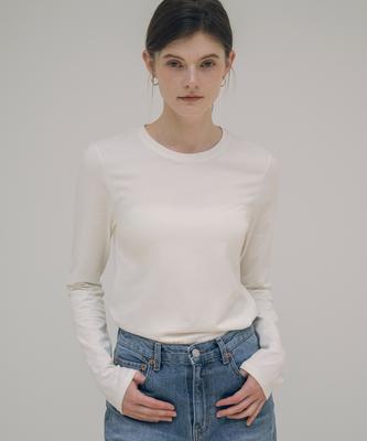 Siyajyu Sitp5071 Cotton Long Sleeve T-Shirt_Off White