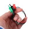 3pcs/set Male Head  Line Electrical Hook Test Clip Easy To Use Secure Electrical Test Work Hook Precision Metal