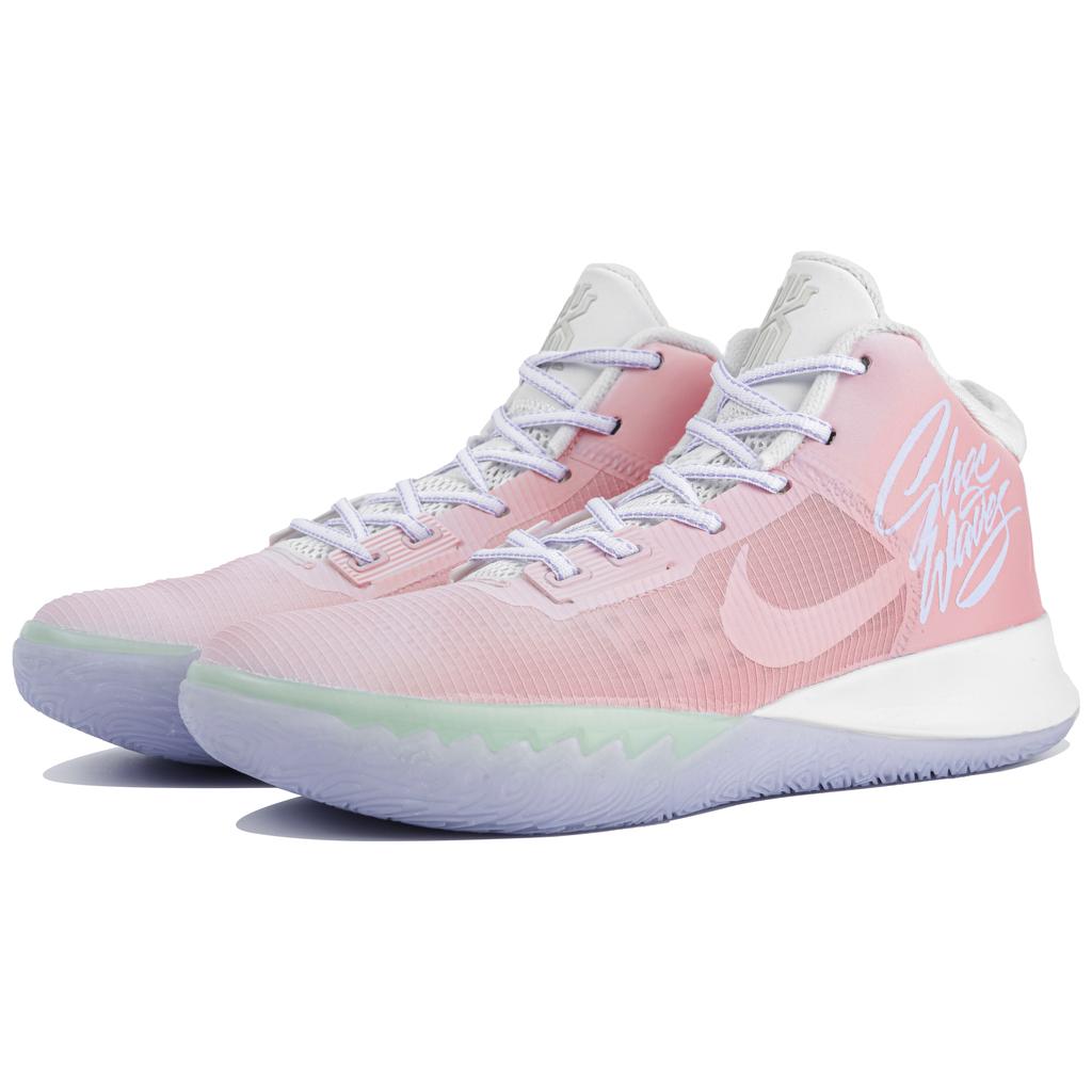 Nike Flytrap 4 EP Cushioning, Wear Resistant Mid Top Basketball Shoes Men's Pink CT1973-101(Team4-)