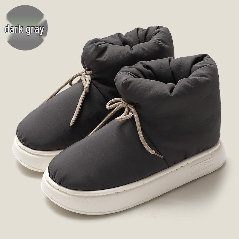 Winter High-Top Cotton Slippers with Elastic Band for Men & Women