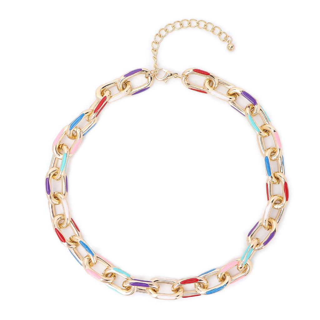 Hip Hop Chain Hypoallergenic Elegant Classic Alloy Necklace for Clothing Decorations