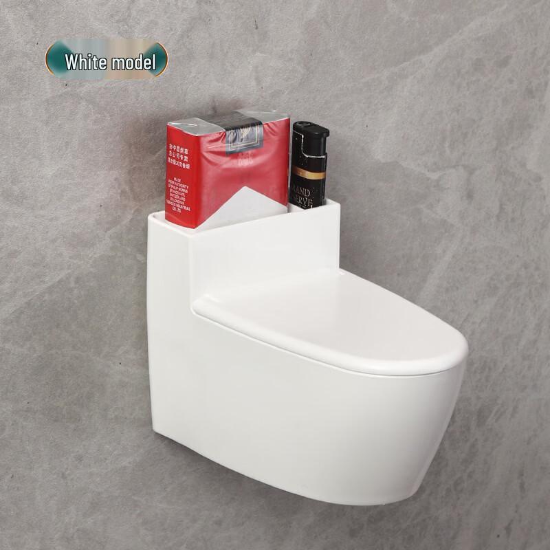 Wall-Mounted Toilet Ashtray with Lid