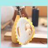 Durian Plush Keychain Soft Pp Cotton Stuffed Toy Bag Charm Gift For Kids