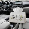 2D Flat 1pc Minimalist Typography Floral Tissue Holder, Featuring Text Daisy Soft Clean - Kitchen, Car, Christmas Decor, Multi-Purpose for Parties, Li