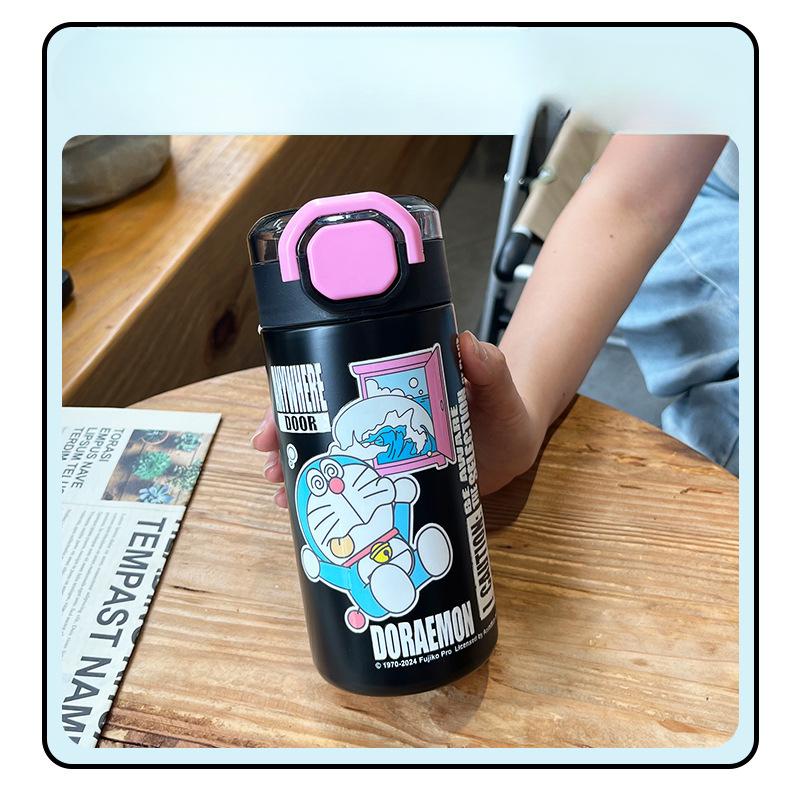 

Термокружка Doraemon, кофейная кружка, термокружка из нержавеющей стали большой емкости, женская кружка для воды, высокий уровень внешнего вида, чашка Ice Bully 560ml