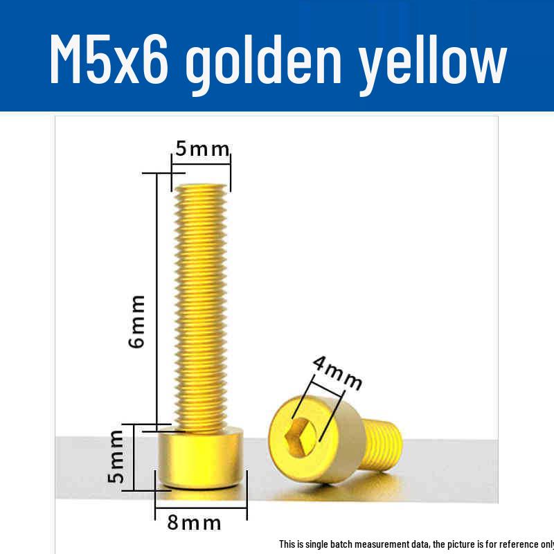 Śruby z łbem walcowym z gniazdem sześciokątnym z anodowanego aluminium M5 - Lekkie, Trwałe, Odporne na zużycie