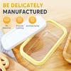 Easy Cutting Two Sticks Butter Butter Slicer Cutter with Lid Butter Box  for Fridge