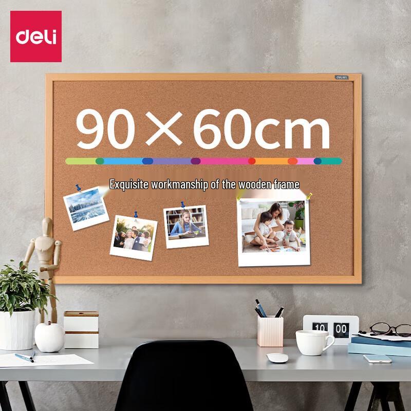 Deli A-Frame Cork Whiteboard Display Stand