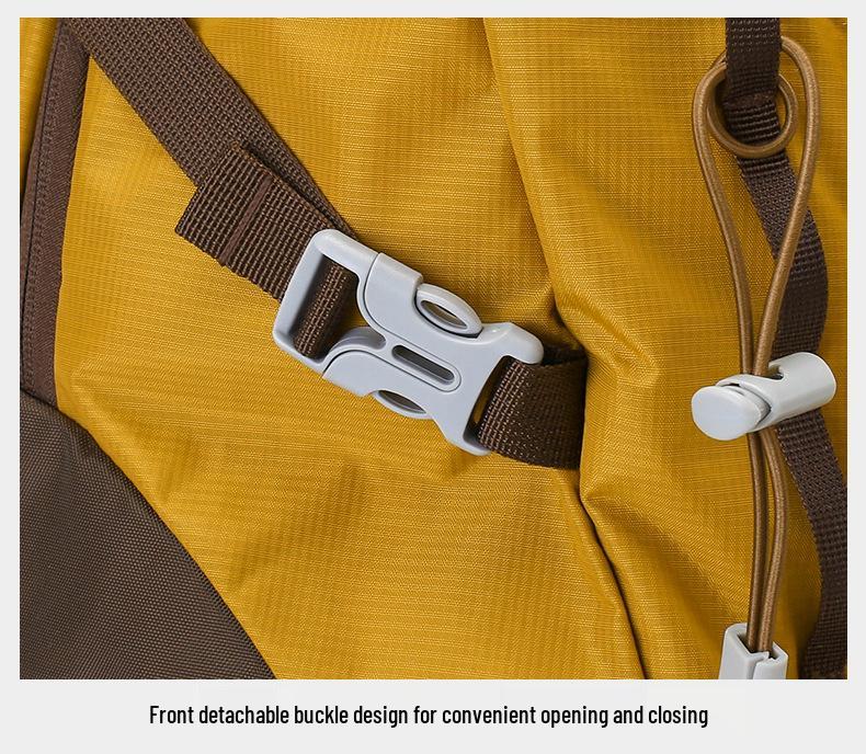 Large Capacity Camel-Style Backpack: Outdoor Travel & School with Spine Protection