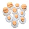 3D Dolls Head Baby Face Mold Silicone Cake Mold Model Handmade Soap Clay Plaster Mold Fondant Chocolate Sugar Craft Mold