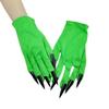Realistic Long Nail Claw Gloves Perfect for Halloween and Costume Parties Comfortable Short Gloves for Adults and Teens