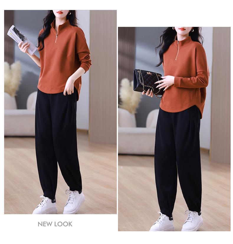 Women's Casual Slim-Fit Sportswear Suit, Age-Defying Fashion, Spring/Autumn 2024 Collection