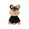 Plush Bee Dog Car Ornament - Cute Lying Doll for Console Display