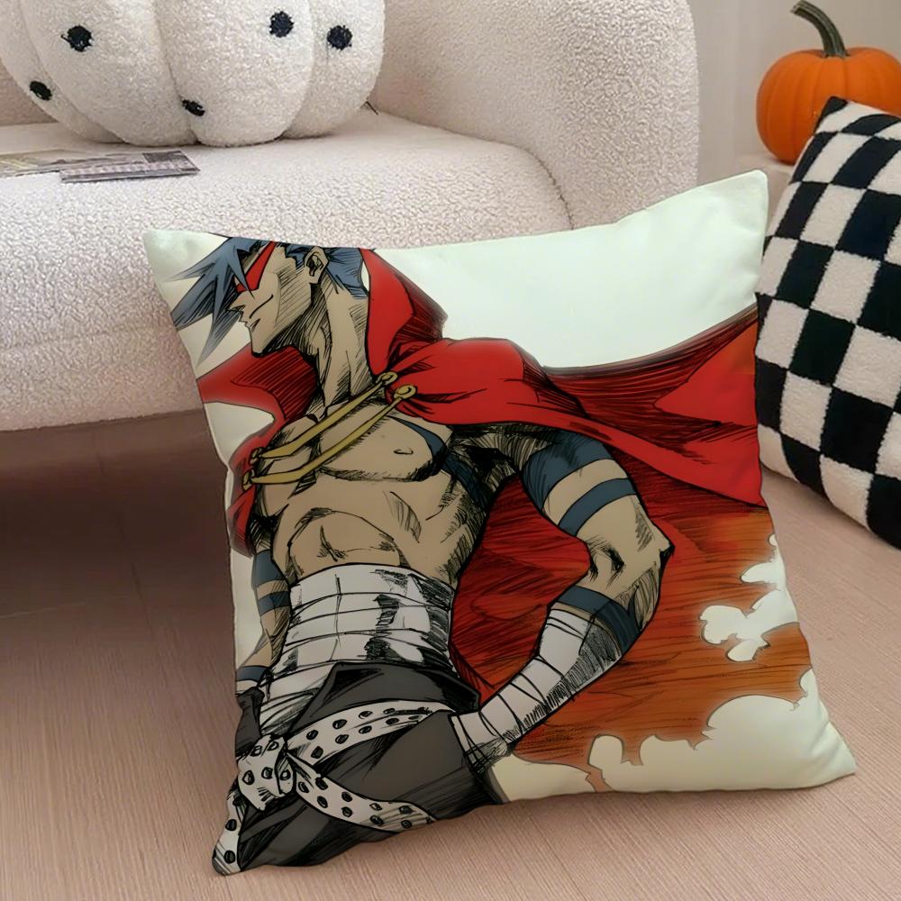 

Ttengen Toppa Anime Cushion Cover Throw Pillow Cover Hidden Button Durable Polyester Chair Cushion 30X30cm