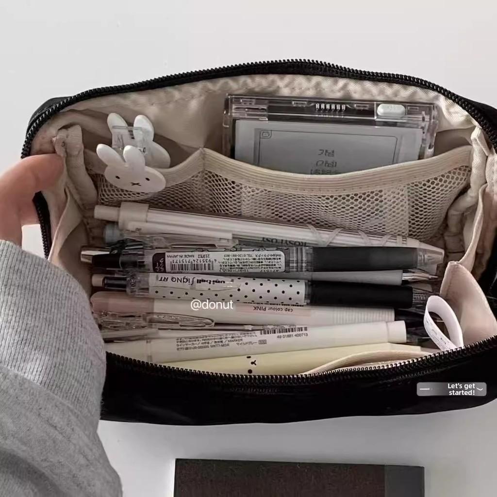 Nylon Pencil Case For Students With Large Capacity And Simple Design For School Use