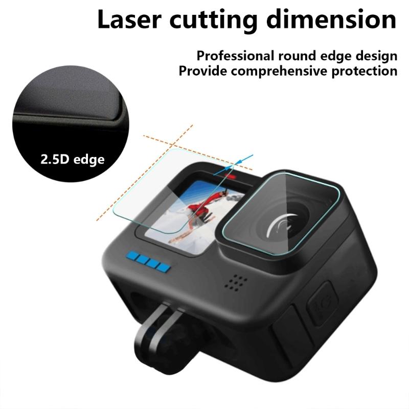 Highly Definition Screen And Camera Lens Protections Tempered Glass Film For 13 Camera Smudges Resistant Cover