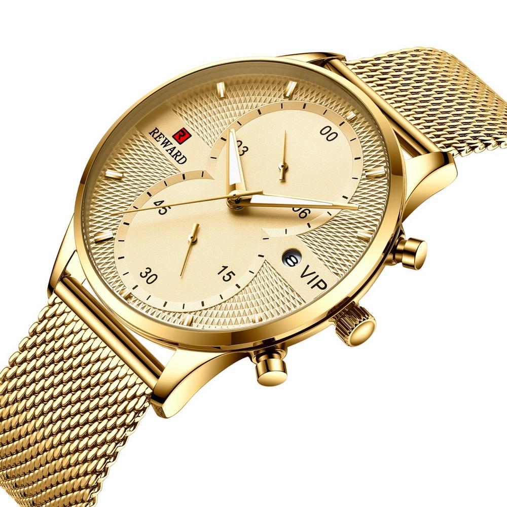 REWARD Relogio Men Watches Fashion Blue Man Watch Luxury Waterproof Quartz Analog Wrist Watch Men Reloj Hombre