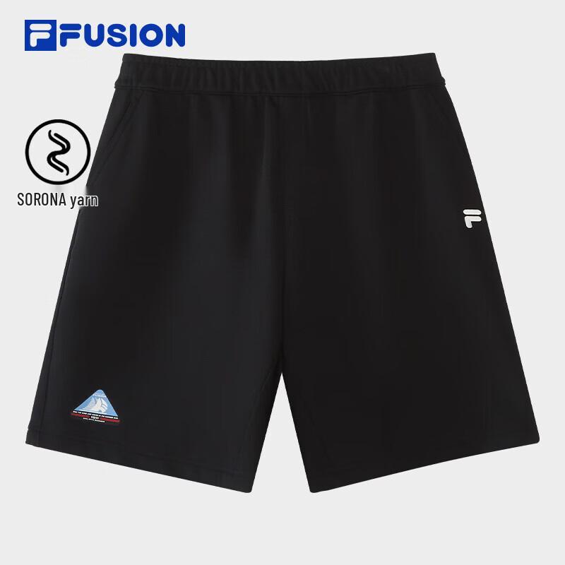 Мужские вязаные шорты свободного кроя FILA FUSION L чёрный