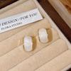 Gold Pearl Set Earrings New Stud Earrings Women's Niche Design Light Luxury Retro Temperament Earrings Earrings