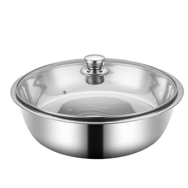 Stainless Steel Round Chafing Dish with Hangable Heat Preservation Container