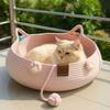 Handmade Pet Bed Breathable Weave Cat Nest New Pet Nest  Pet Supplies