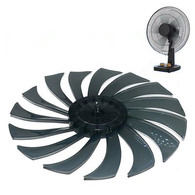 14 Zoll Haushalts-Kunststoff-Ventilatorflügel Fünf Blätter Mit Mutternabdeckung Für Standfuß Transparent Tischständer Fanner Allgemeines Zubehör