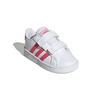 Adidas Neo GRAND COURT Low top Skateboard Shoes White Pink Infant And Toddler EF0115