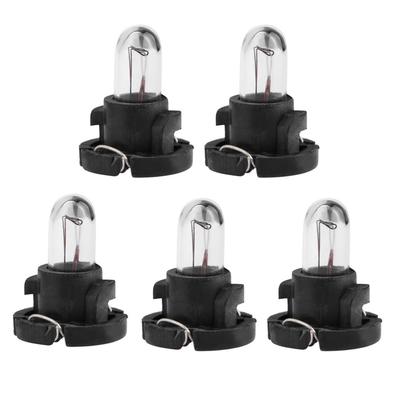 50-5pcs Vehicle Instrument Lamps Universal 12V 1.2W T4 Car Interior Lights Bulb Yellow Light Auto Accessories Replacement Bulbs