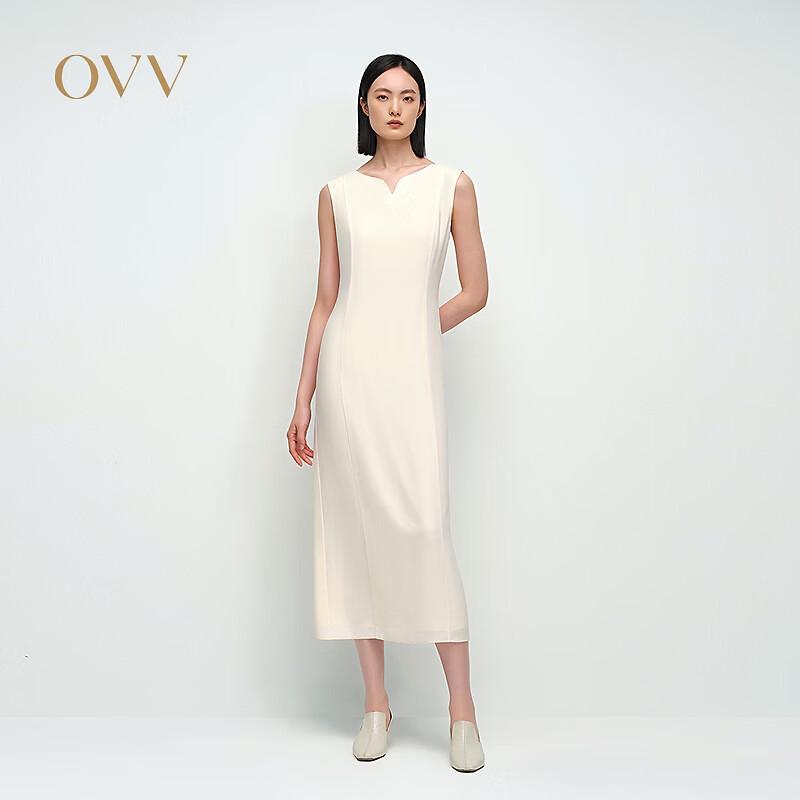 OVV Acetate Blend V-Neck Sleeveless Dress M