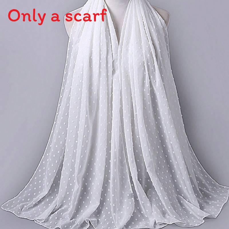 Silky Scarf With Multifunctional Wear For Women And Teens White