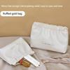 Ins Cosmetic Pouch Bag Lipstick Accessory Storage Bag Water-Proof Pu Earphone Wire Cable Organizer Bag Coin Card Jewelry Holder