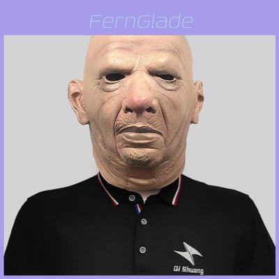 Urkomische Latex Glatzkopf Alter Mann Maske Für Lustige Kostümpartys Und Halloween-Veranstaltungen
