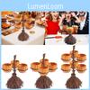 Charming Halloween Resin Pumpkin Cup And Broom Decorative Ornament Set For Festive Home Decor