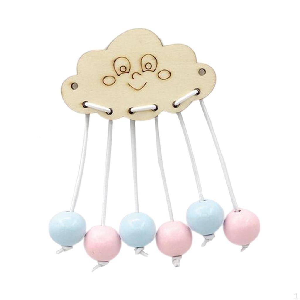Busy Board Accessories Cloudy Pendant Early Educational Basic Skills Developmental Activities Wooden