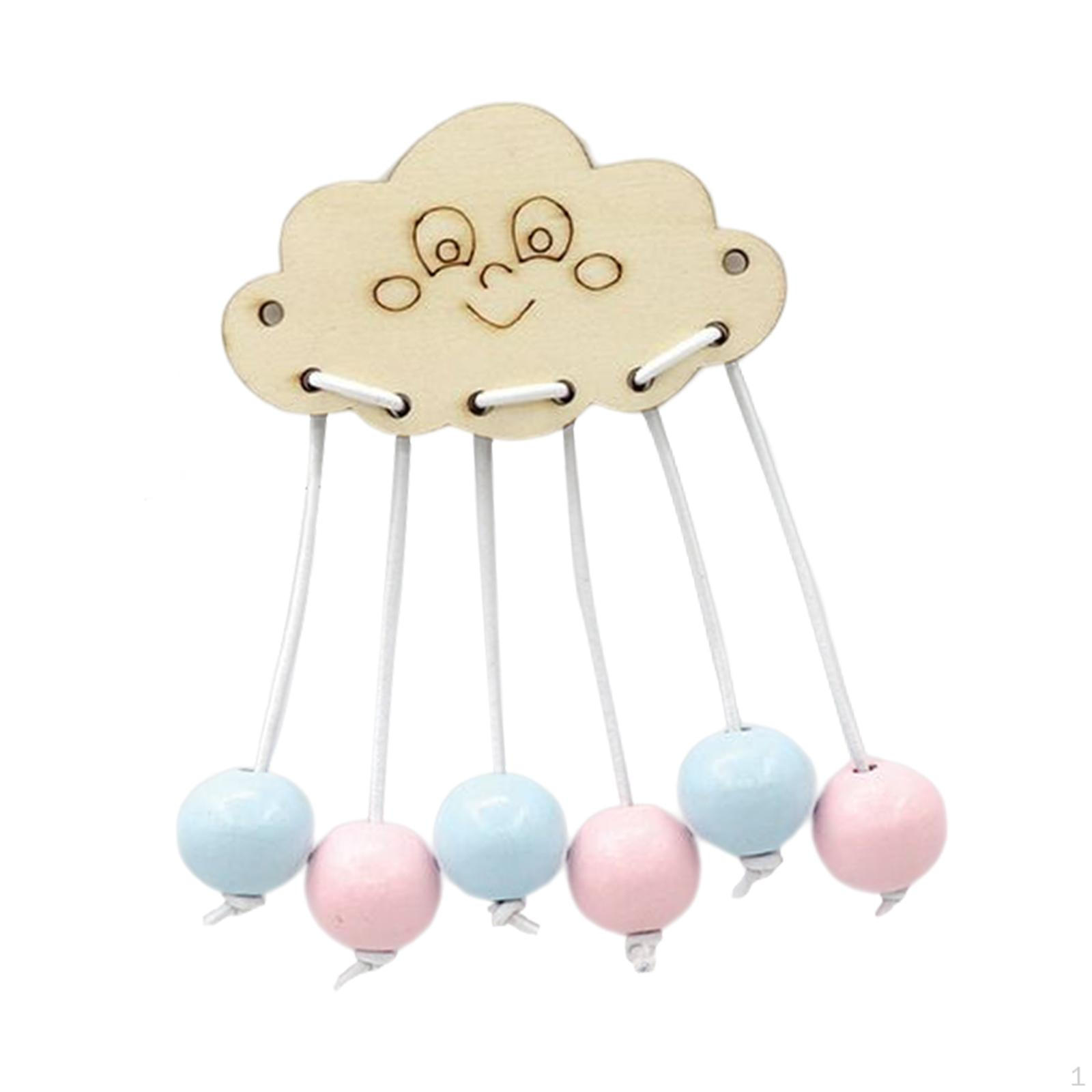 Аксессуары для развивающей доски Облачный кулон Раннее образование Базовые навыки Развивающие занятия Деревянный Face