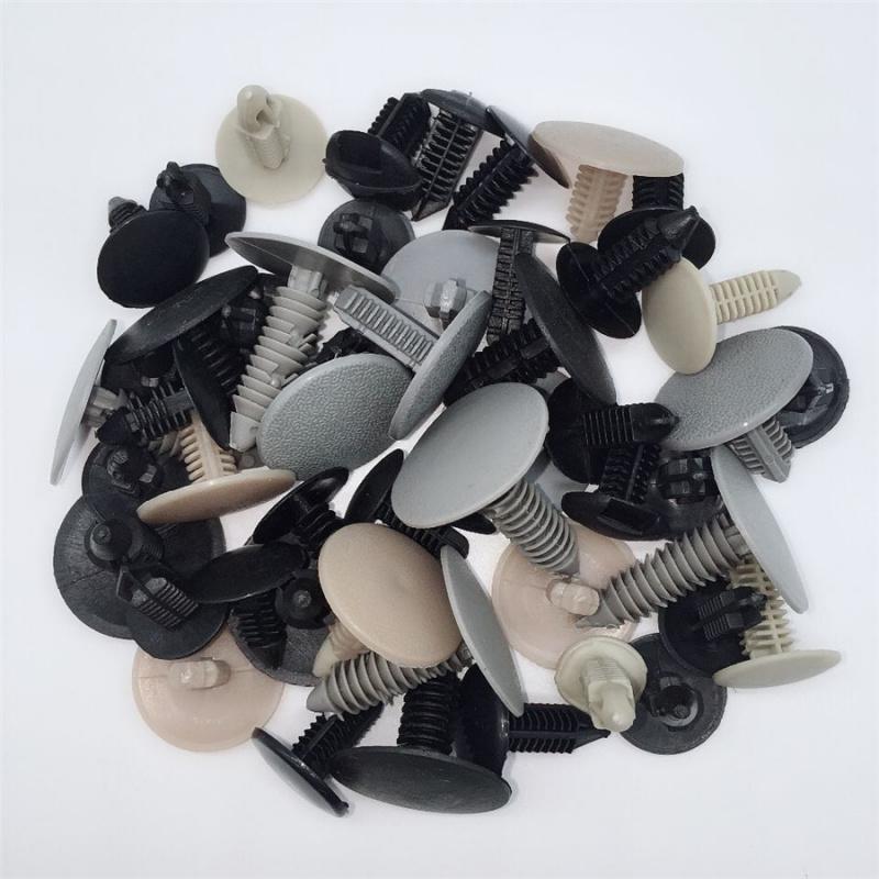 100Pcs Mixed Car Bumper Clips Plastic Rivets Fastener Hood Push Retainers
