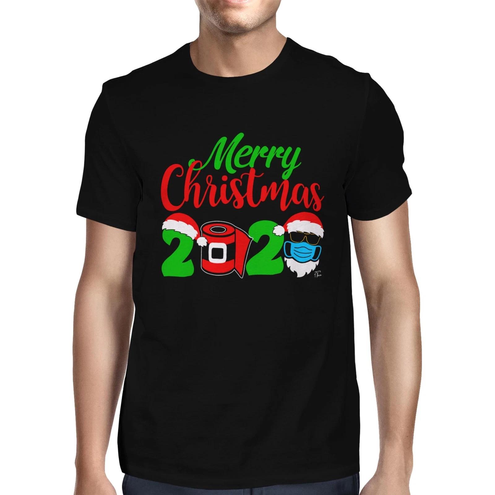 1Tee Mens Merry Christmas Quarantined 2020 Santa T-Shirt XXXXL