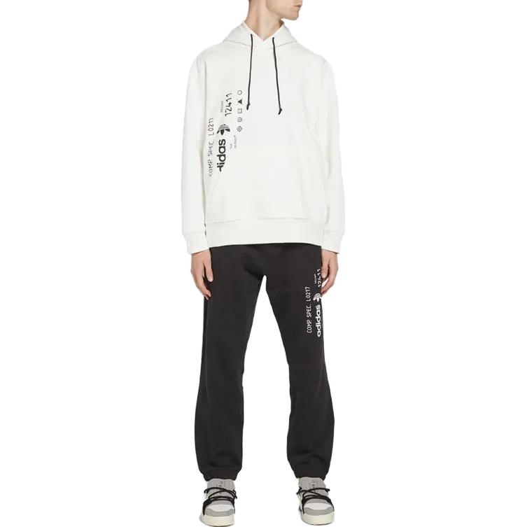 adidas X Alexander Wang Graphic Hoodie White Men Tops CV5052